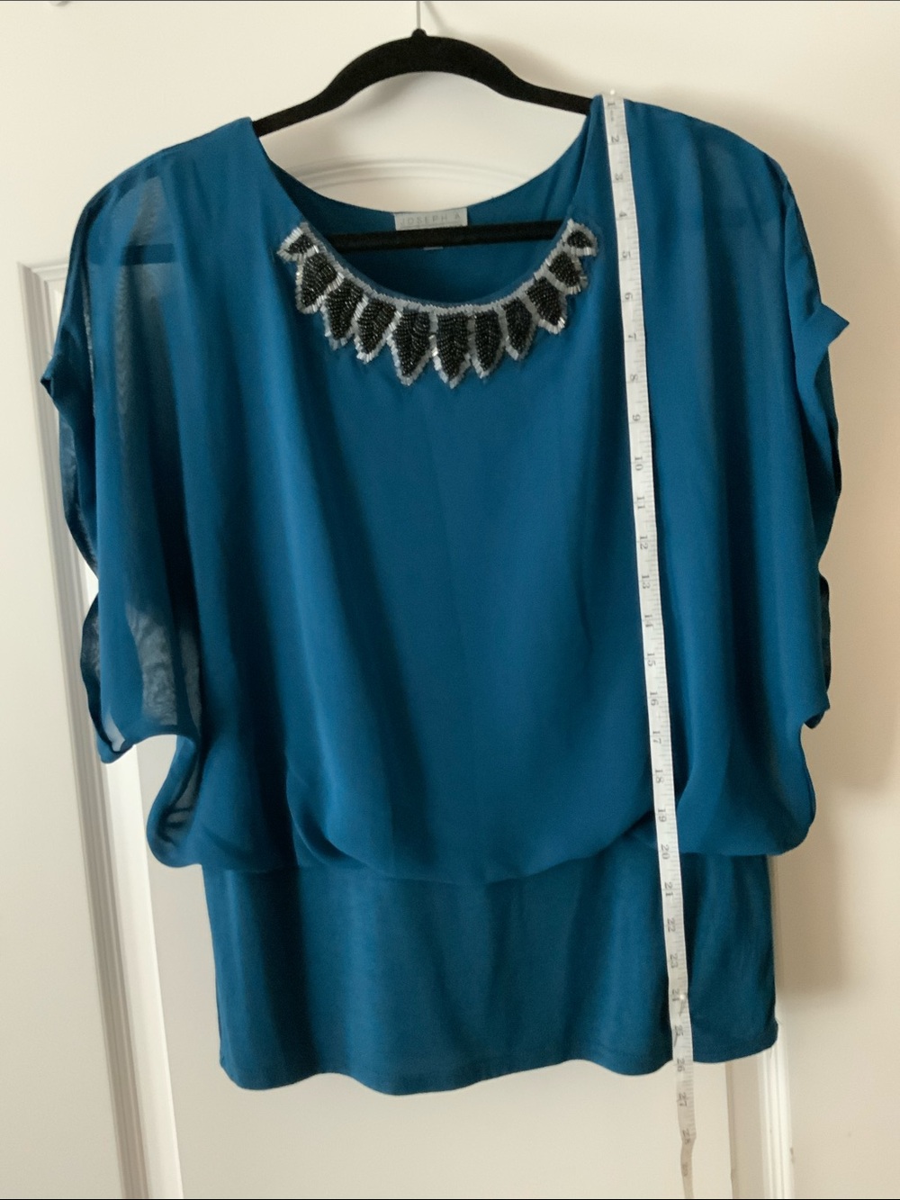 Blue Layered Women's blouse - Picture 2 of 3
